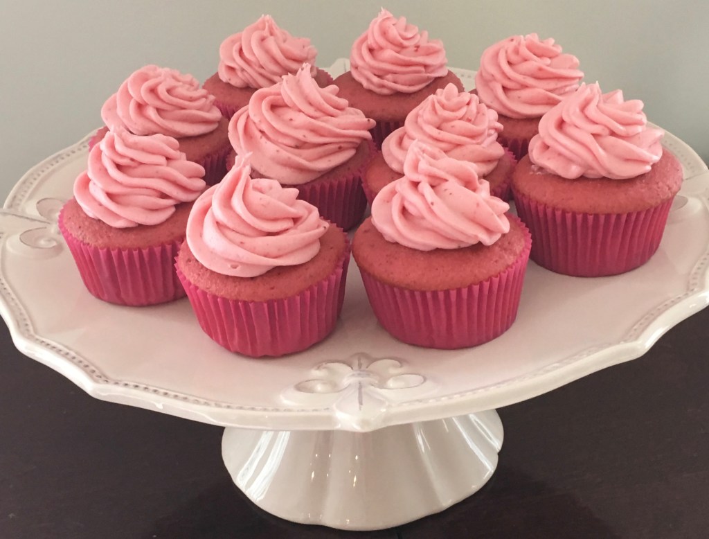 Strawberry Cupcakes with Strawberry Buttercream&nbsp;Frosting