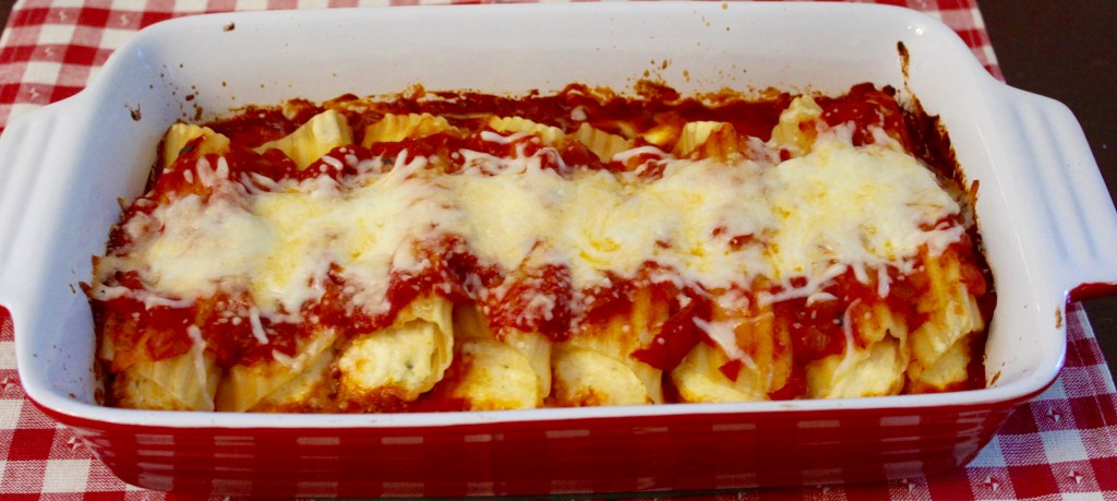 Three Cheese Manicotti